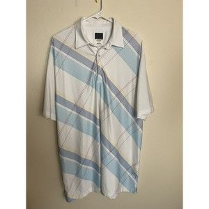 Greg Norman Men’s Short Sleeve‎ Golf Polo Shirt PGA WEST Sz L White Play Cool